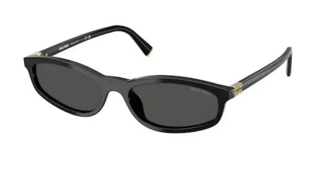 Black Frame Amber Lens Rectangular Cat-Eye Sunglasses 2