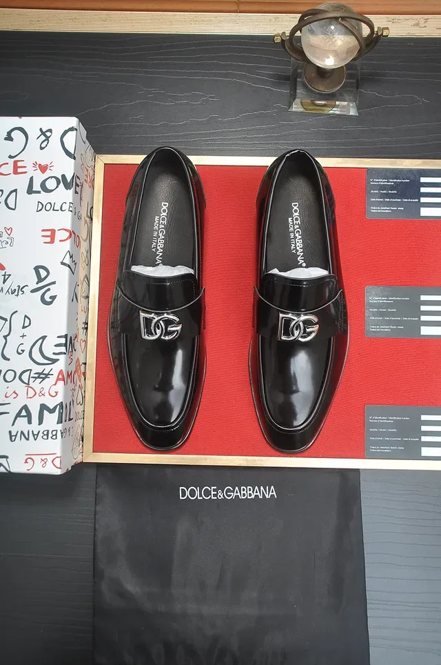 Black Glossy Leather Buckle Strap Loafer 5