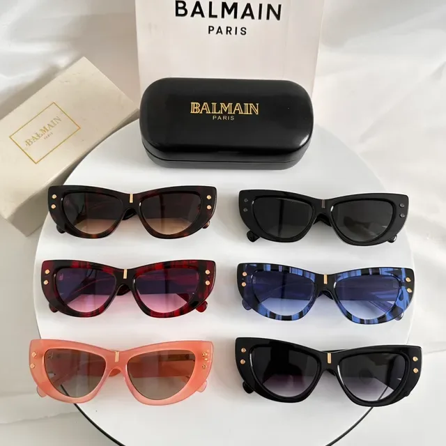 Lunettes de soleil Cat-Eye Silhouette Noir et Or Monture Acétate Mate 2