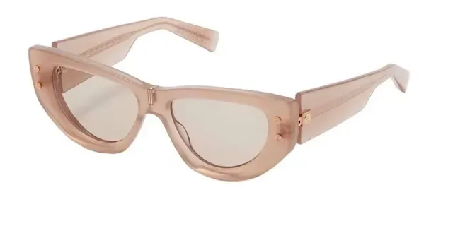 Lunettes de soleil Cat-Eye Silhouette Noir et Or Monture Acétate Mate 3