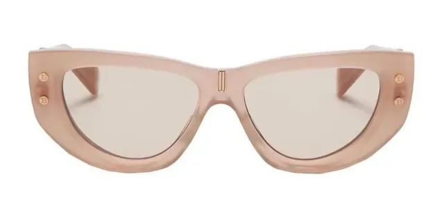 Lunettes de soleil Cat-Eye Silhouette Noir et Or Monture Acétate Mate 4