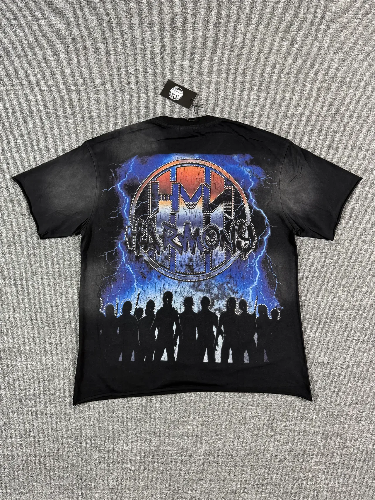 Black Graphic-Print Crew-Neck Short-Sleeve T-Shirt 5