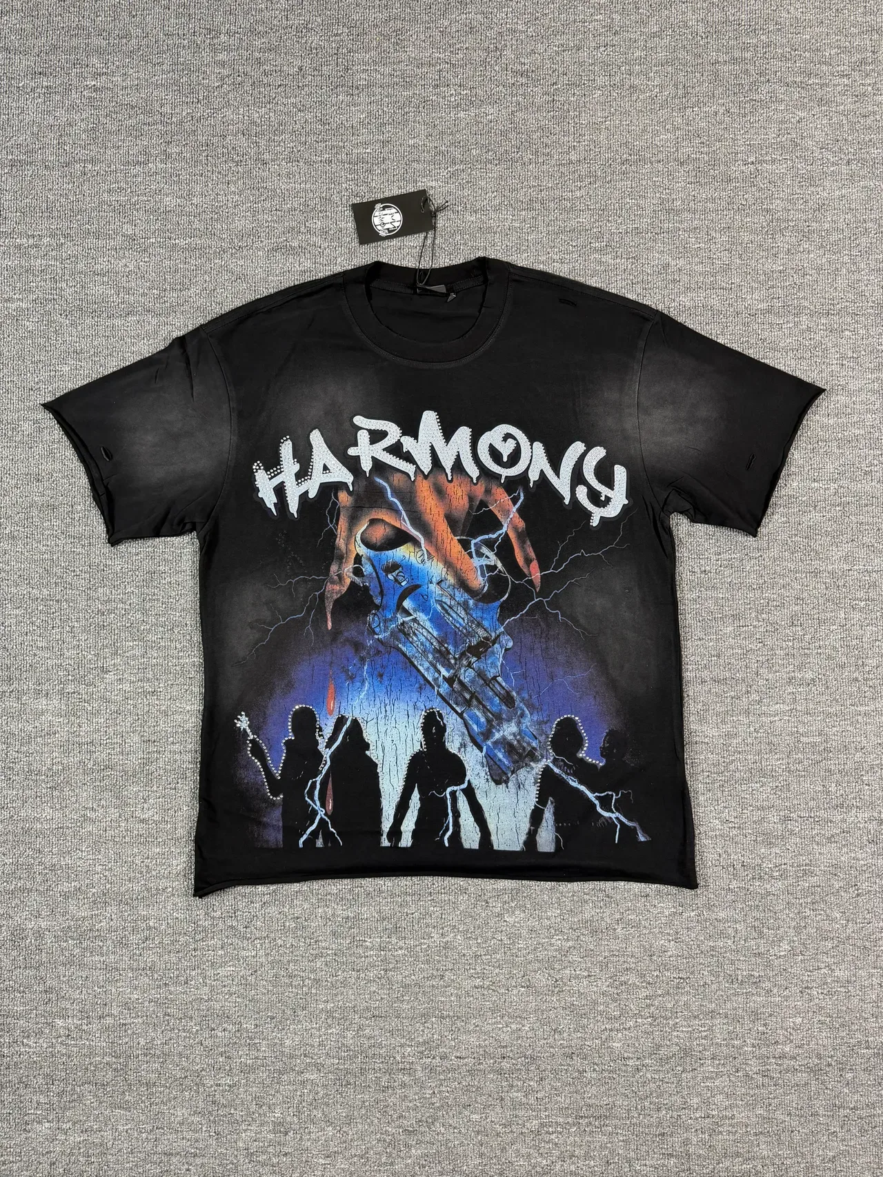 Black Graphic-Print Crew-Neck Short-Sleeve T-Shirt 6