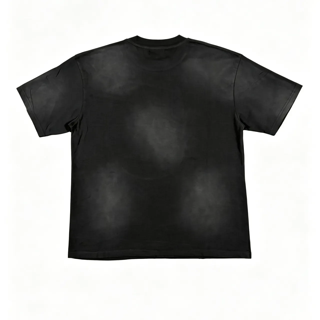 Black Graphic-Print Photorealistic Football Scene T-Shirt 6