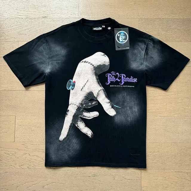 Black Green Oversized Fit Graphic Print Front And Back T-Shirt 8