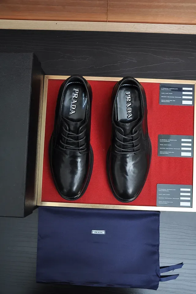 Black Platform Cap Toe Oxford Shoe 5
