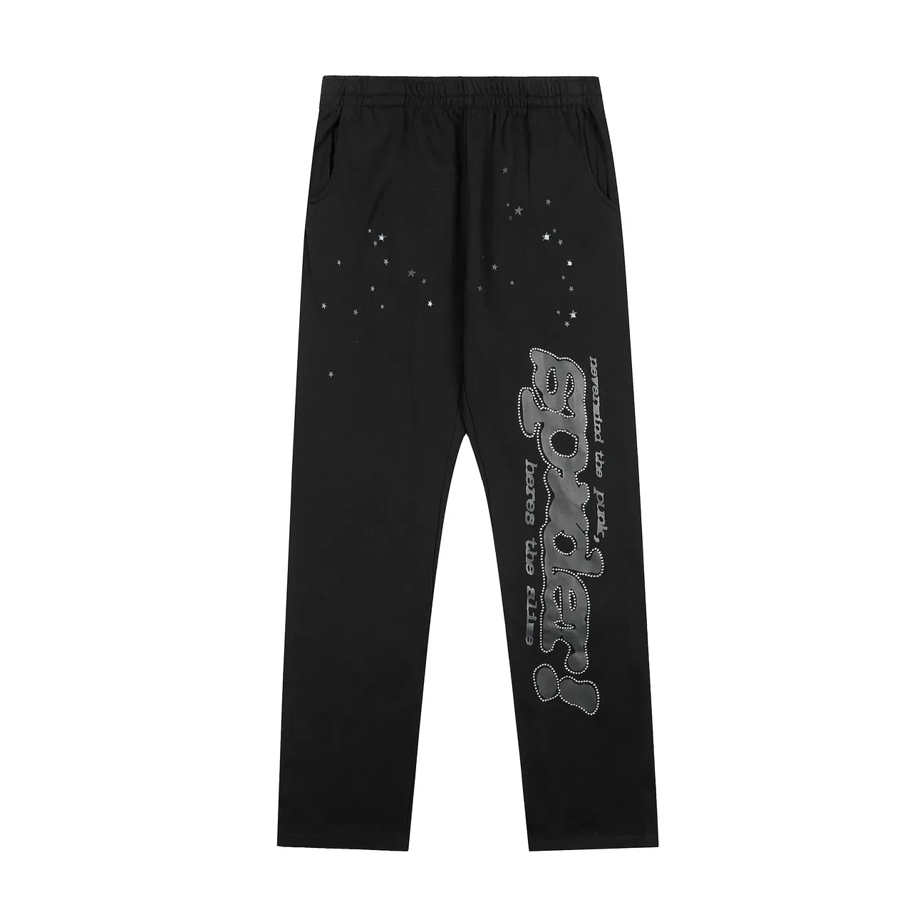 Black Spiderweb Graphic Oversized Hoodie and Sweatpants Tracksuit 4
