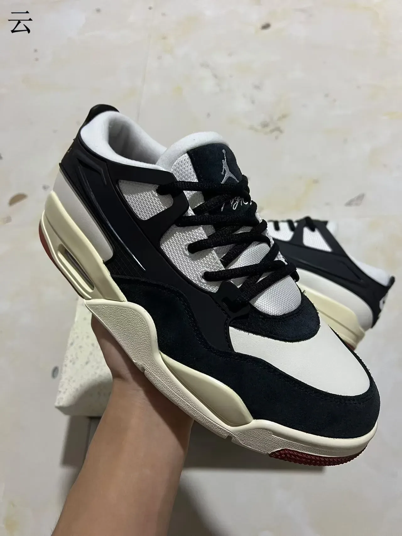 Black White Cream Red Lifestyle Sneaker 2