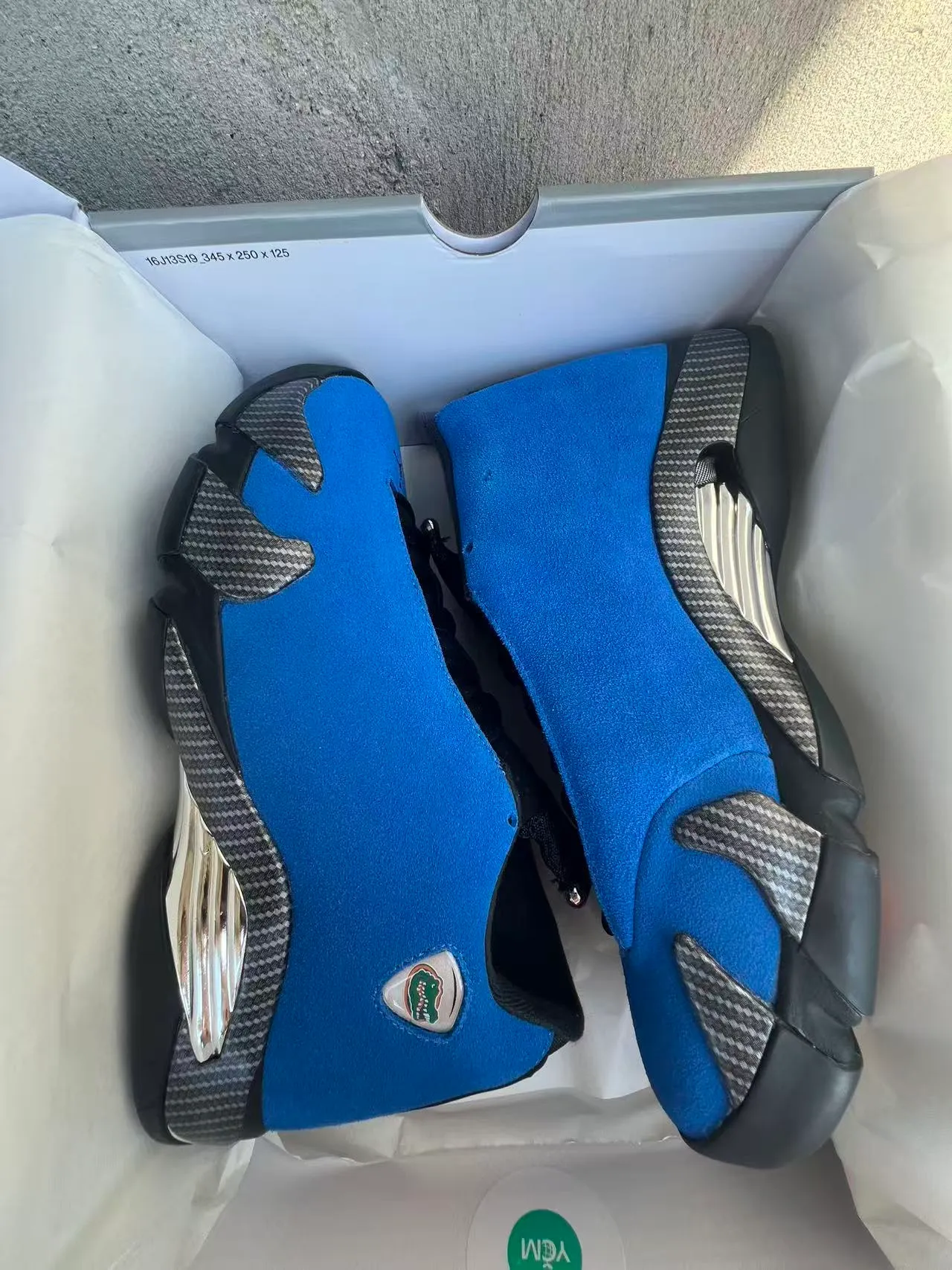 Blue and Black Laceless Split-Toe Carbon-Fiber Midsole Sneaker 9
