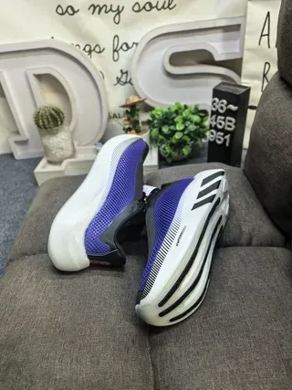 Blue and Black Mesh Upper Sculpted Midsole Lifestyle Sneakers 16
