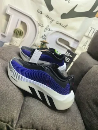 Blue and Black Mesh Upper Sculpted Midsole Lifestyle Sneakers 17