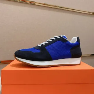Zapatillas lifestyle de malla y ante azul y navy con bloqueo de color