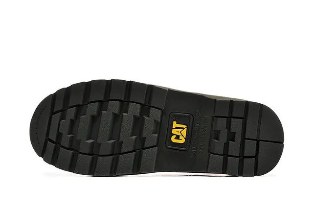Caterpillar Original Work Boot بيج أسود كاكي أنتمي أعلى ياقة مبطن أحذية عمل 9