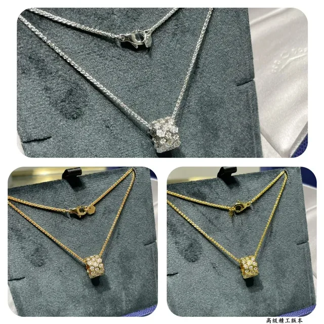 CHAUMET Bee My Love Honeycomb Pavé Pendant Necklace 2