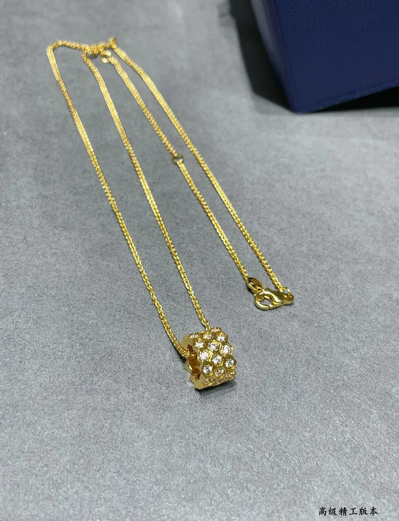 CHAUMET Bee My Love Honeycomb Pavé Pendant Necklace 5
