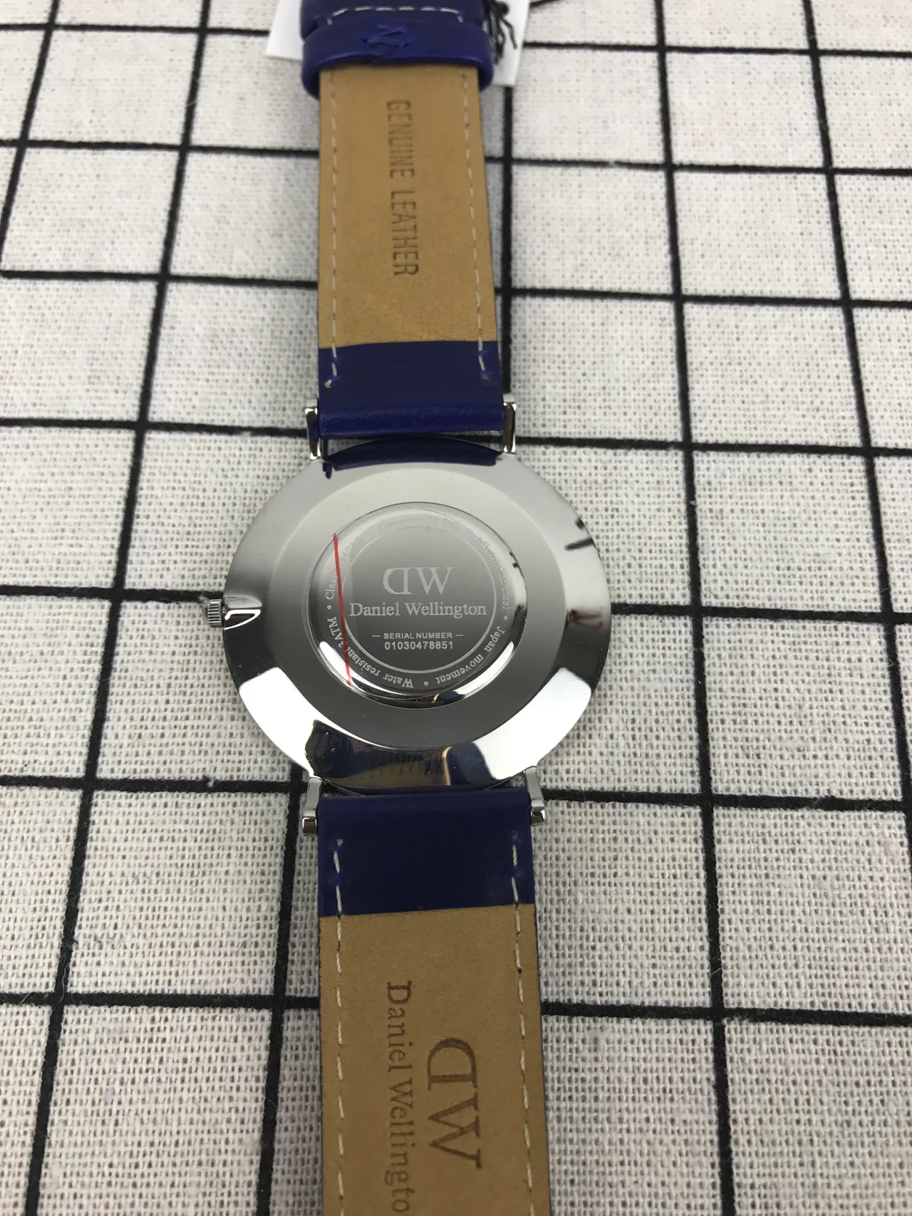Daniel Wellington Blue Black Minimalist Thin-Case Quartz Watch 4