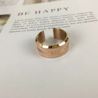 Daniel Wellington Classic Enamel Pink and Gold Ring