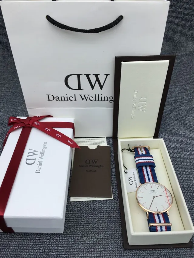 Daniel Wellington Classic White Dial Rose-Gold Tone NATO Strap Quartz Watch 4