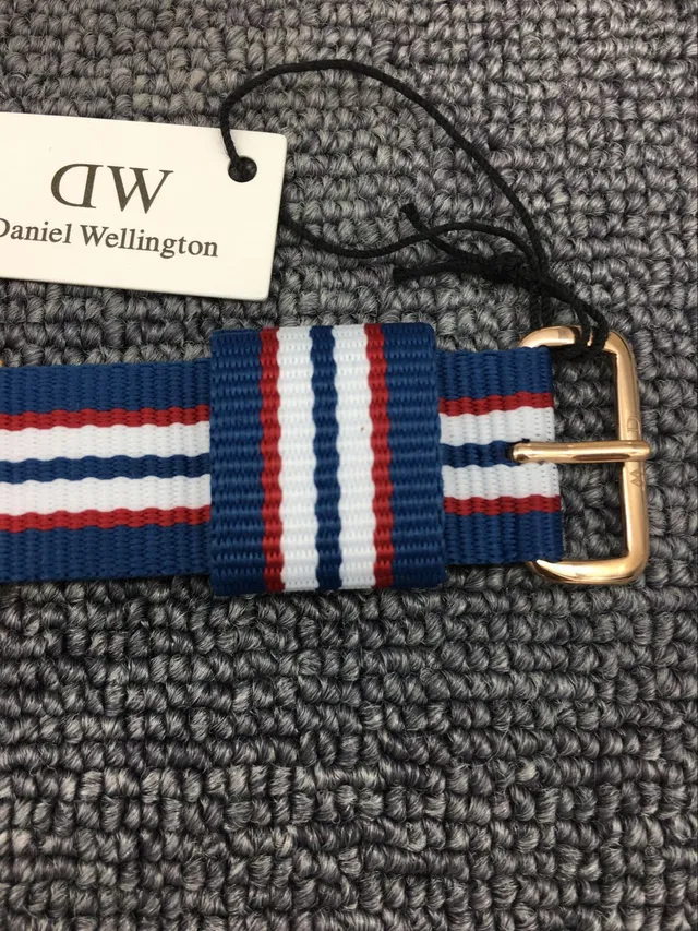 Daniel Wellington Classic White Dial Rose-Gold Tone NATO Strap Quartz Watch 6