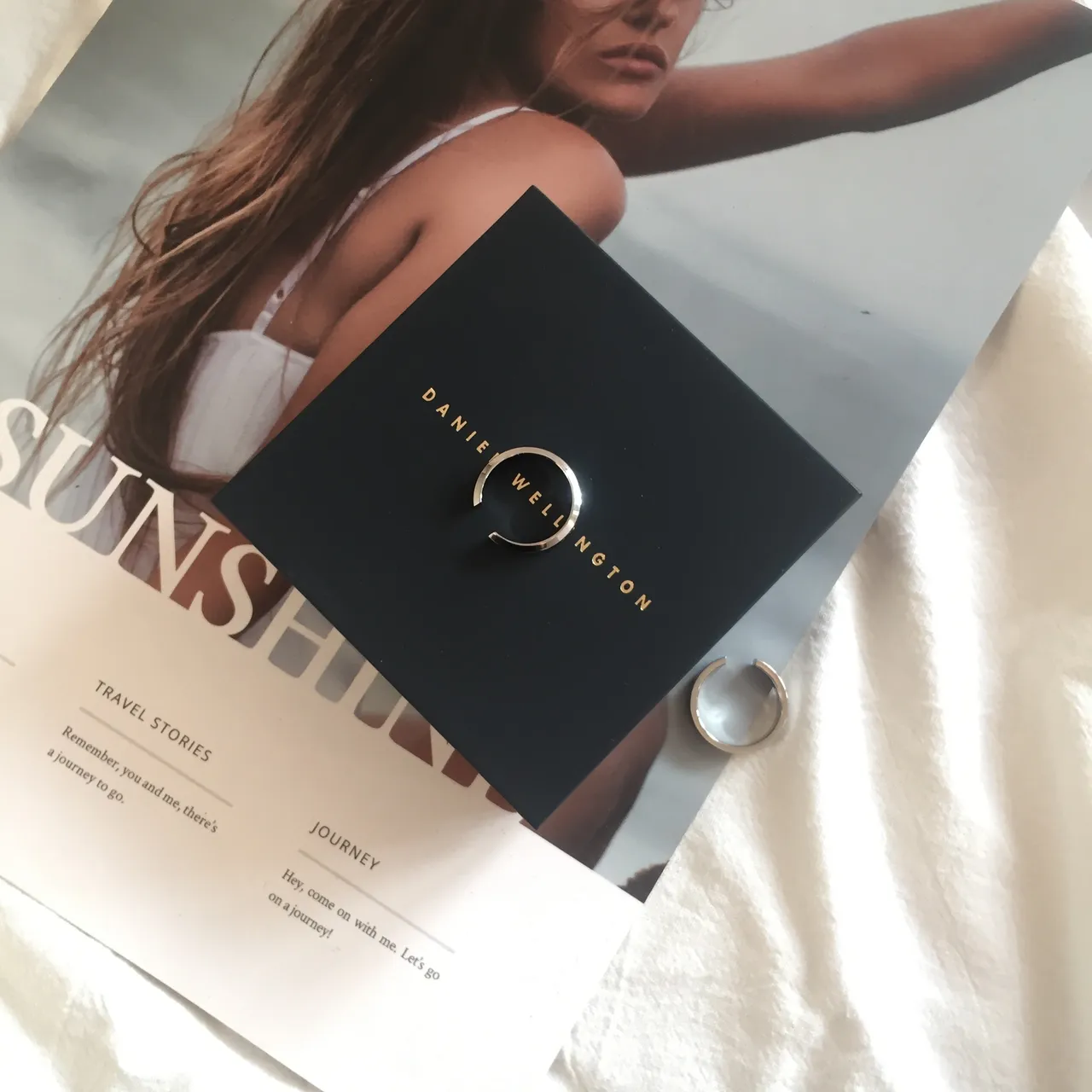 Daniel Wellington Engraved Open Hoop Earrings 3