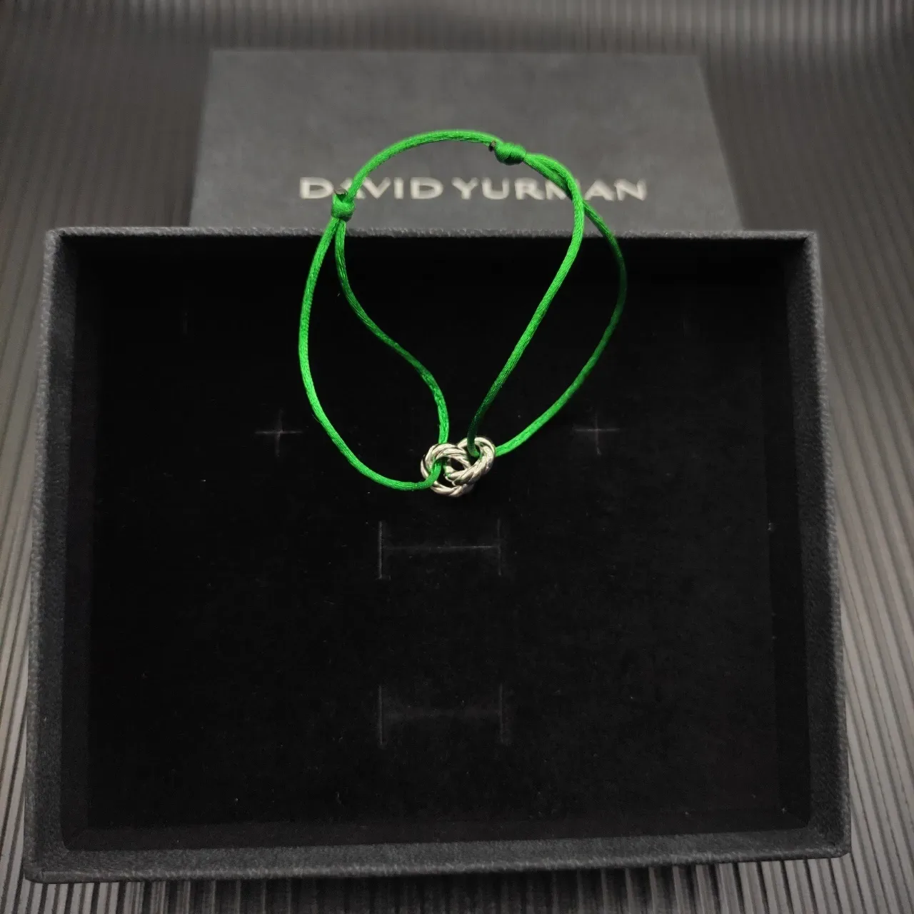David Yurman Cable and Knot Green Cord Bracelet 6