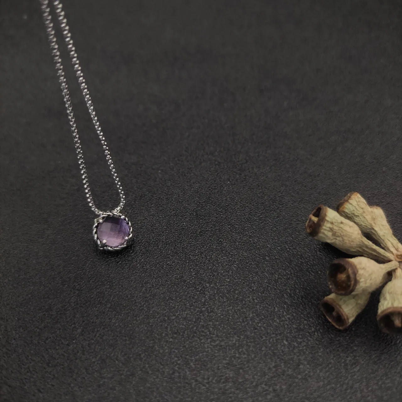 David Yurman Cable Collection Faceted Purple Gemstone Necklace 4