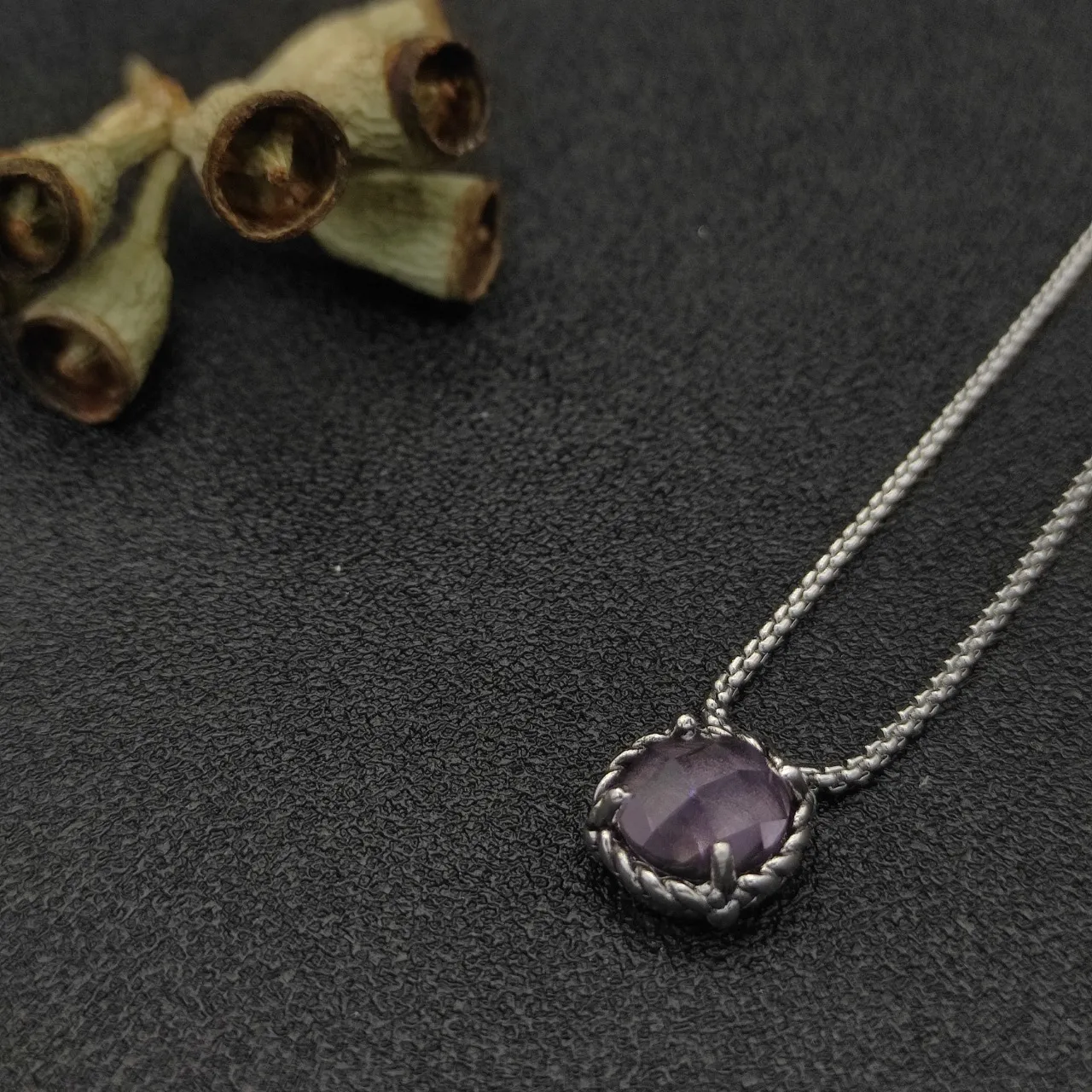 David Yurman Cable Collection Faceted Purple Gemstone Necklace 5