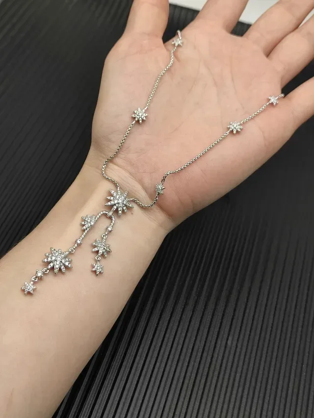 David Yurman Starburst Pavé Drop Necklace 6