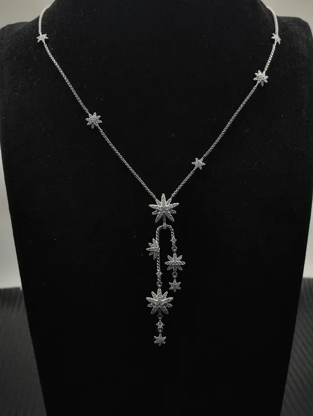 David Yurman Starburst Pavé Drop Necklace 7