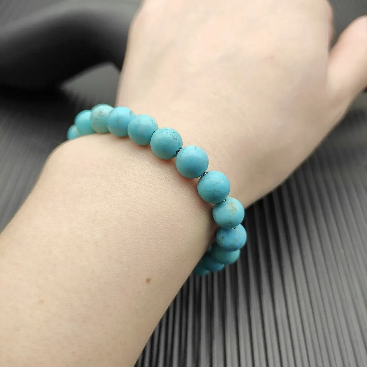 David Yurman Turquoise Bead Barrel Clasp Bracelet 5