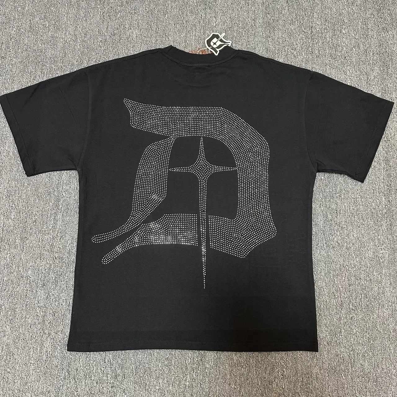 Digital Glitch Graphic Print Oversized T-Shirt 9