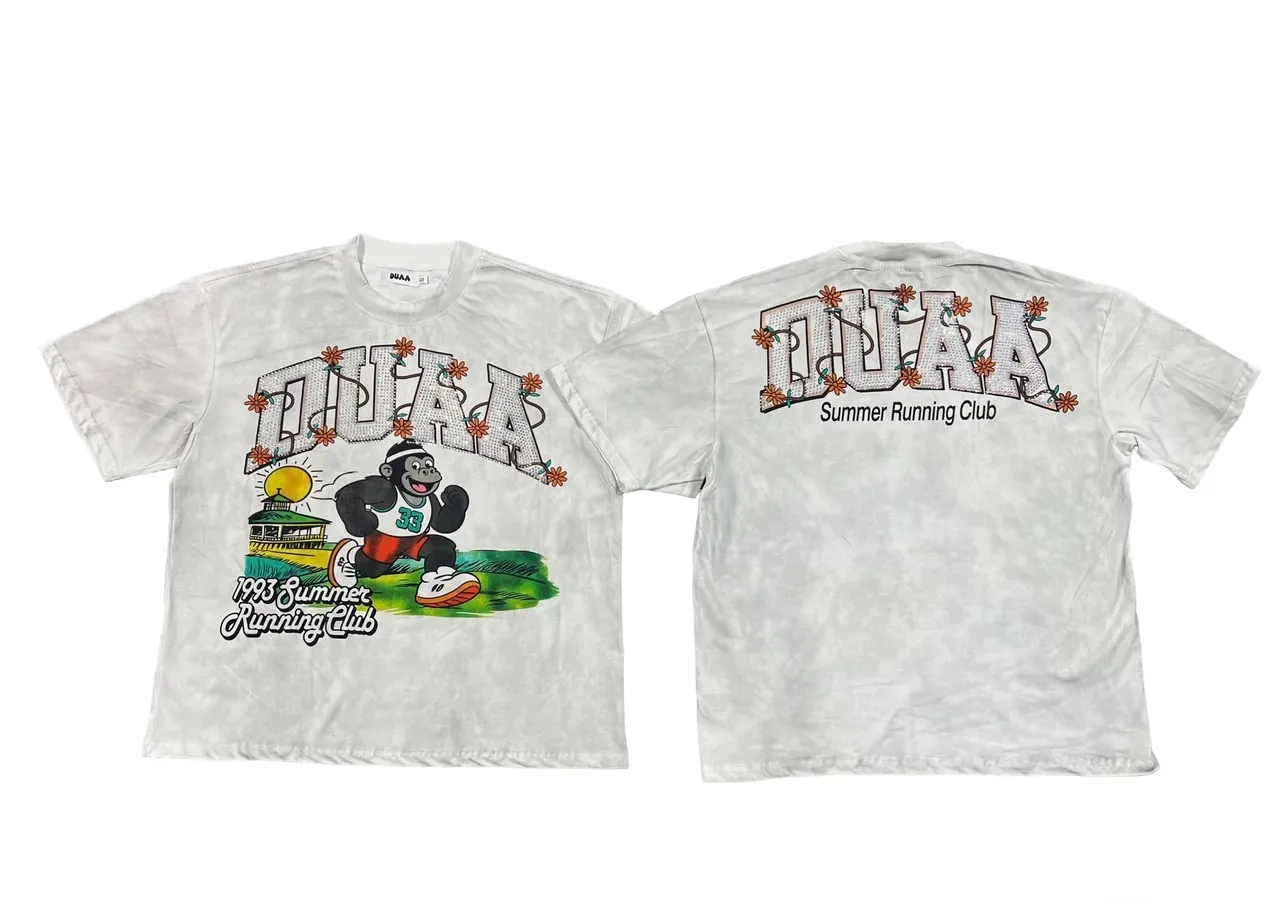 DUAA Graphic Print Oversized T-Shirt 8