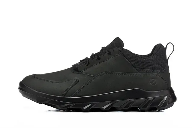ECCO Black Mixed-Material Lifestyle Sneakers 2