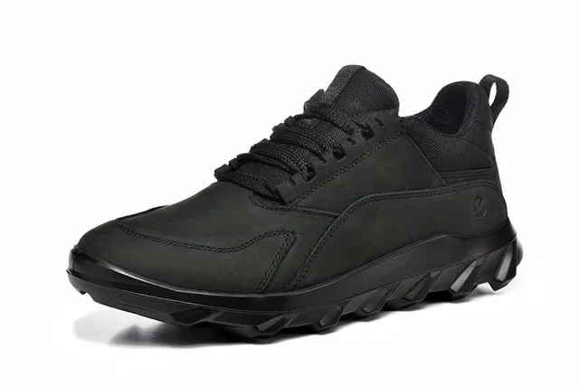 ECCO Black Mixed-Material Lifestyle Sneakers 3