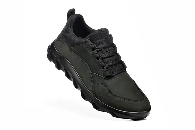 ECCO Black Mixed-Material Lifestyle Sneakers 6