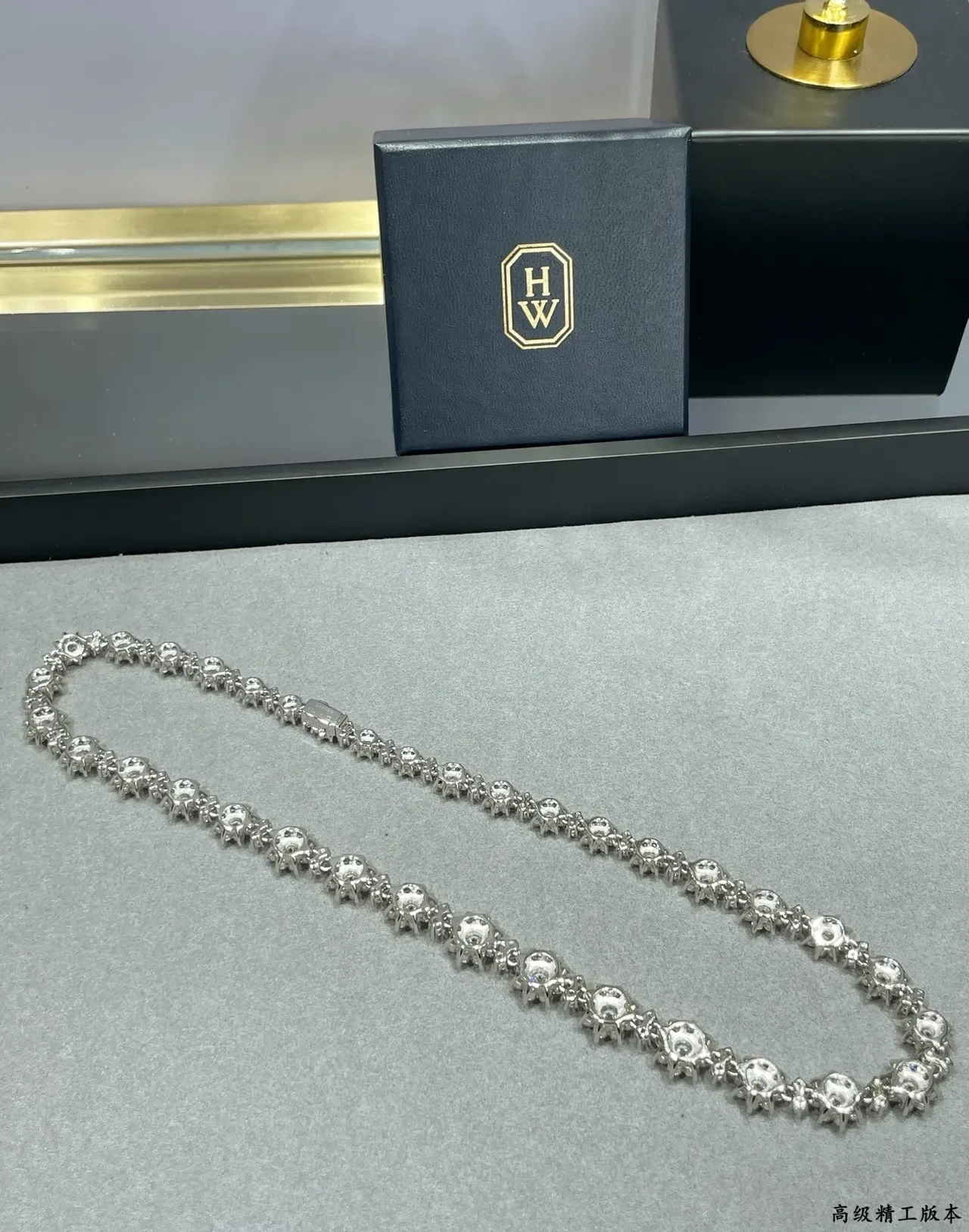 Floral Cluster Pave Diamond Necklace 4