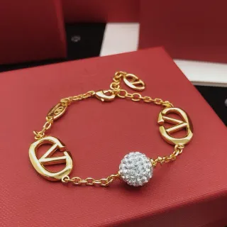 Cadena de oro y plata con encanto de logotipo entrelazado pulsera