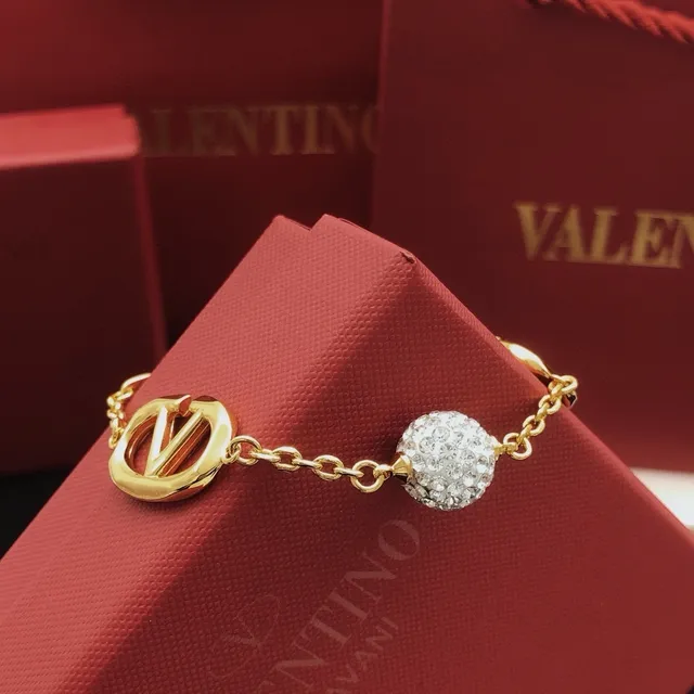 Gold Silver Chain Interlocking Logo Charms Bracelet 2