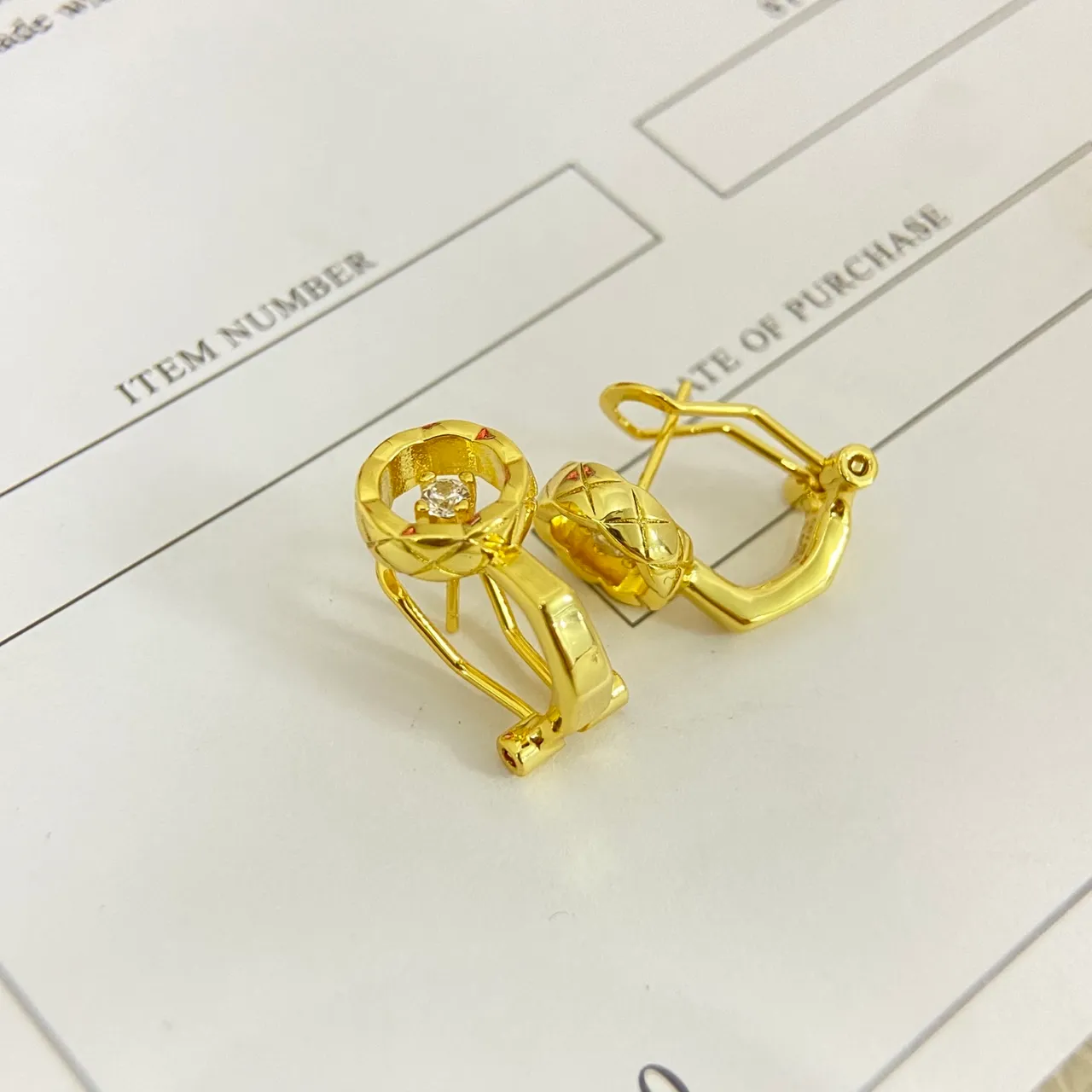 Gold Silver Open-Circle Frame Lever-Back Clip Earrings 5