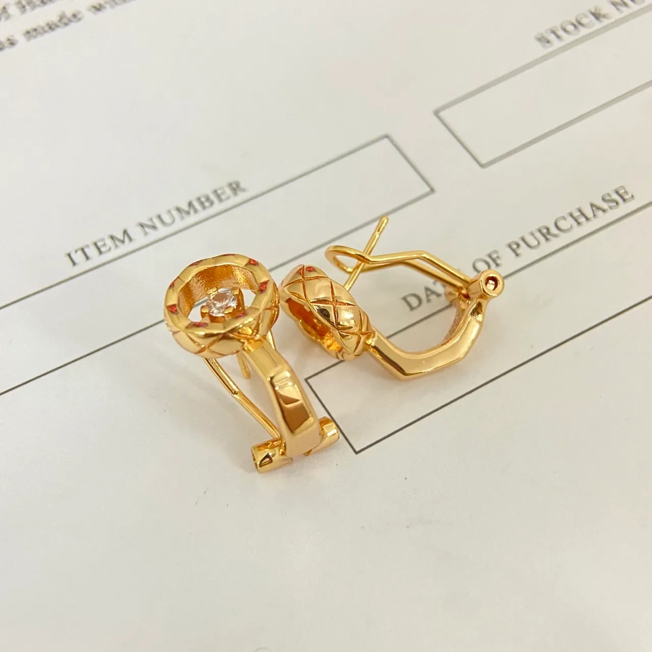 Gold Silver Open-Circle Frame Lever-Back Clip Earrings 6