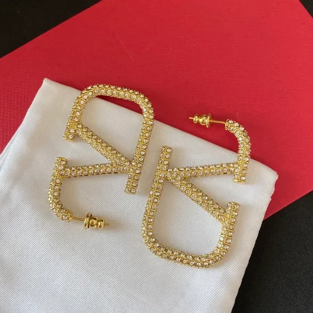 Gold-Tone Crystal-Encrusted Geometric Hoop Earrings 4