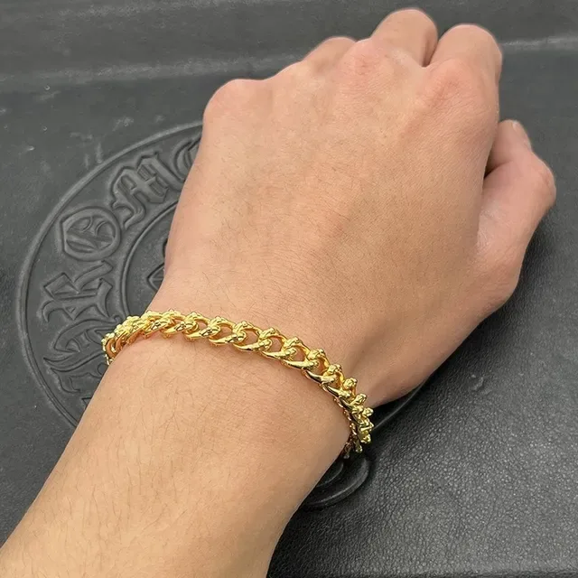 Gold-Tone Curb Link Chain Bracelet 2