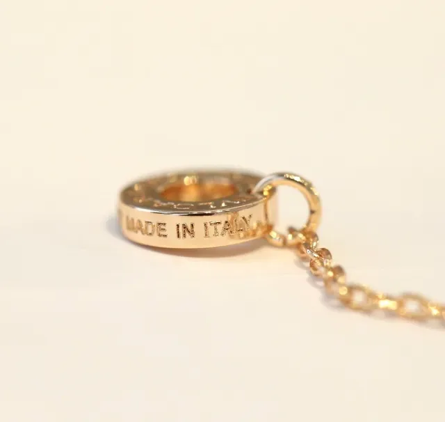 Gold-Tone Fan-Shaped Pavé Stone Pendant Necklace 3