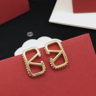 Gold-Tone Geometric Pearl-Trimmed Stud Earrings