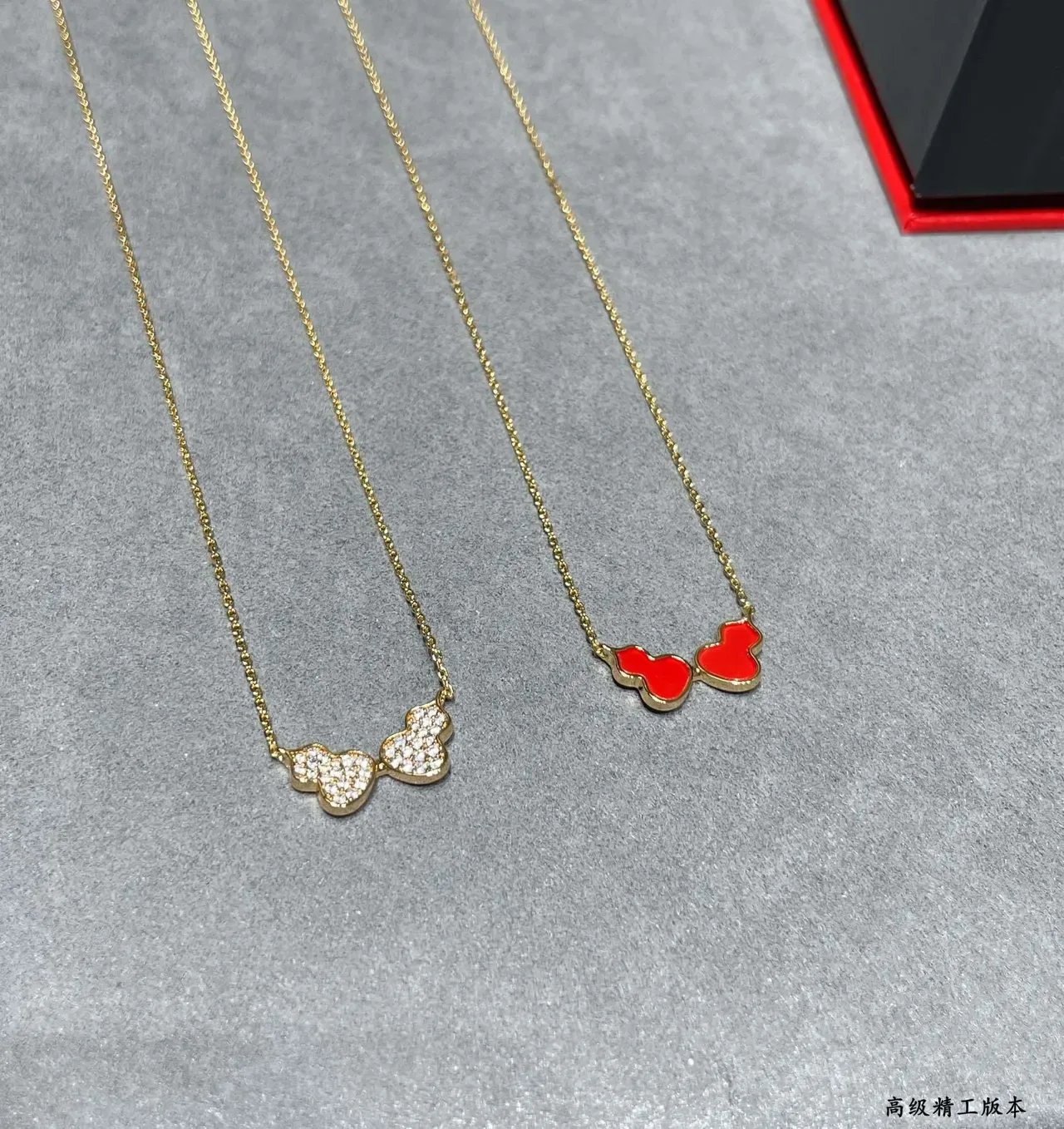 Gold-Tone Pavé Double-Heart Pendant Necklace 6