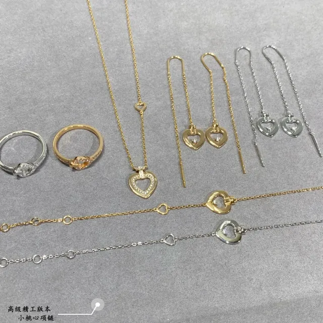Gold-Tone Pavé Open Heart Pendant Necklace 3