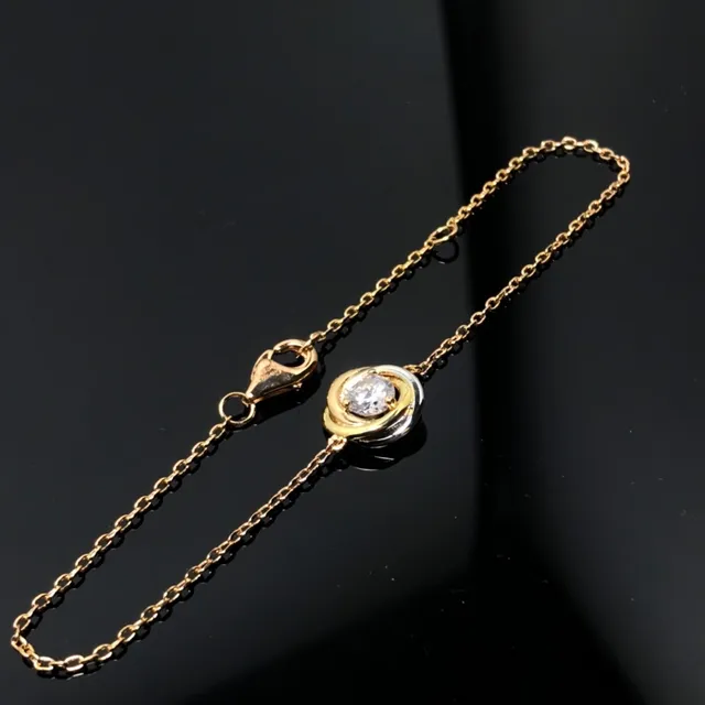 Gold-Tone Single-Stone Swirl Pendant Necklaces 3