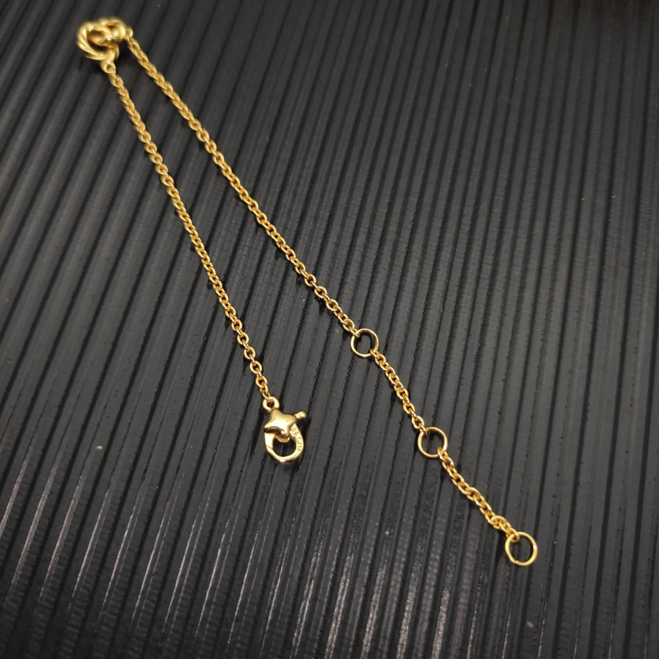Gold Twisted Rope Chain Knot Bracelet 5