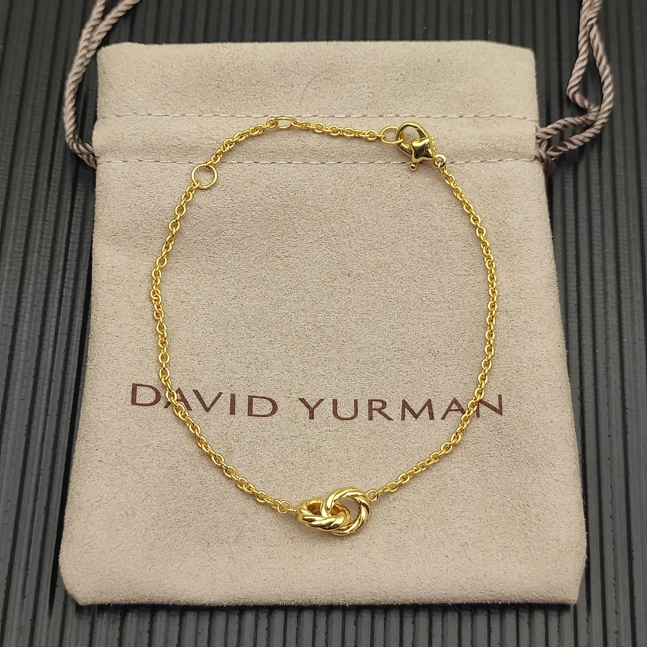 Gold Twisted Rope Chain Knot Bracelet 10