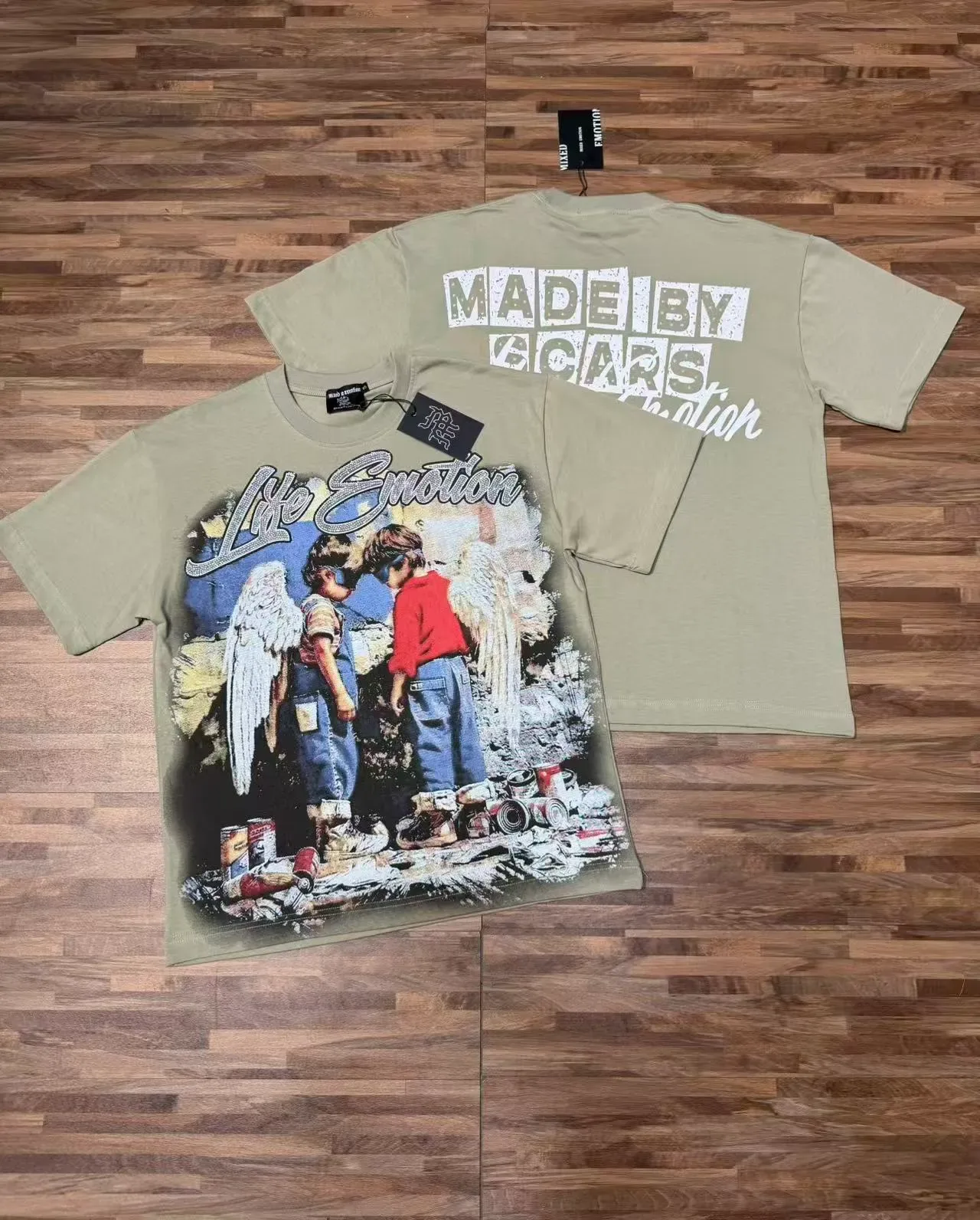 Graphic Print Crew Neck Short Sleeve Oversized T-Shirt 4